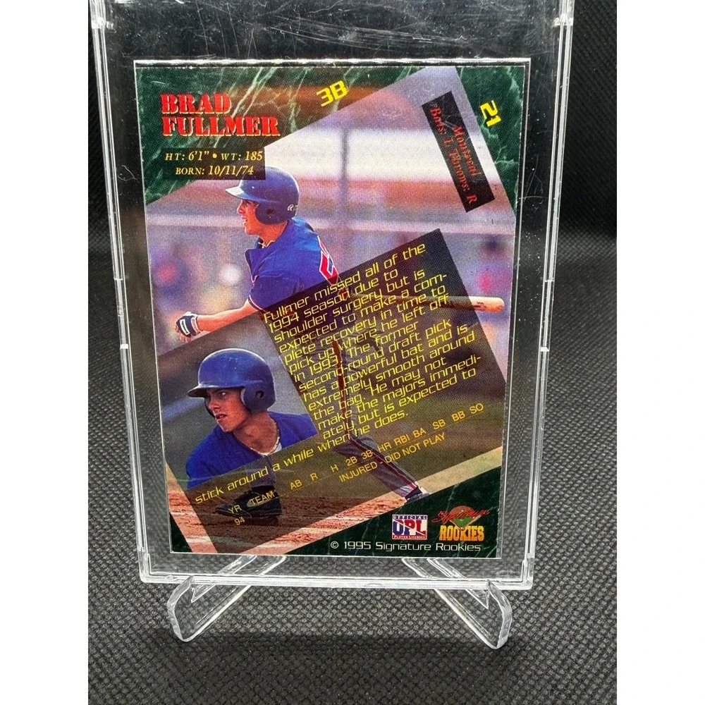 1995 Signature Rookies Brad Fullmer Montreal Expos Auto /5750 Baseball Card